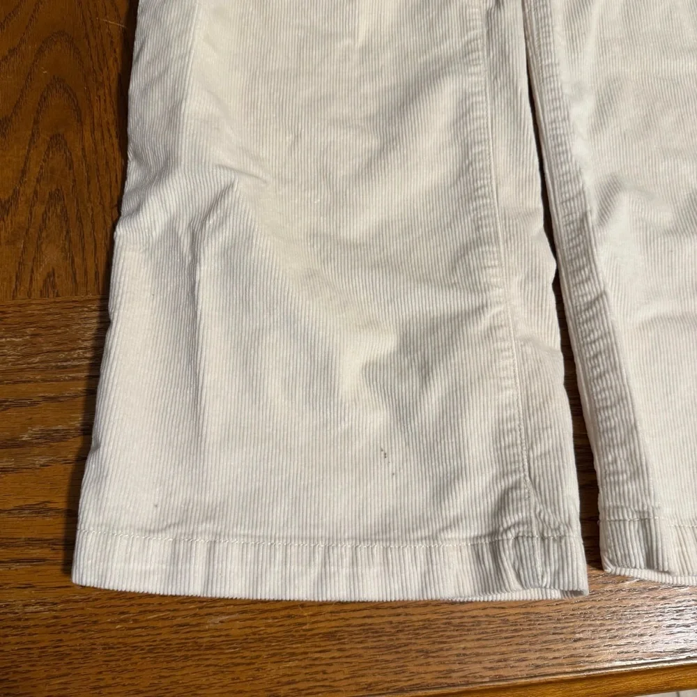 Madewell Emmett 2.0 Corduroy Wide Leg Pants in Cream Sz 30 Super Soft Minimalist